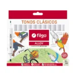 Marcadores Clásicos - Set x12 Filgo Alloy
