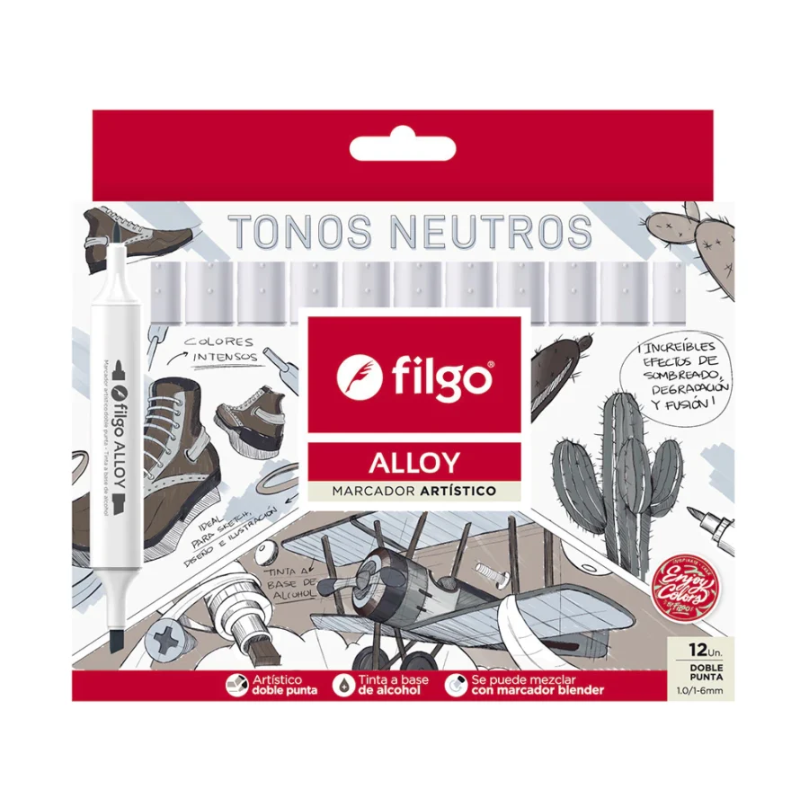 Marcadores Neutros - Set x12 Filgo Alloy