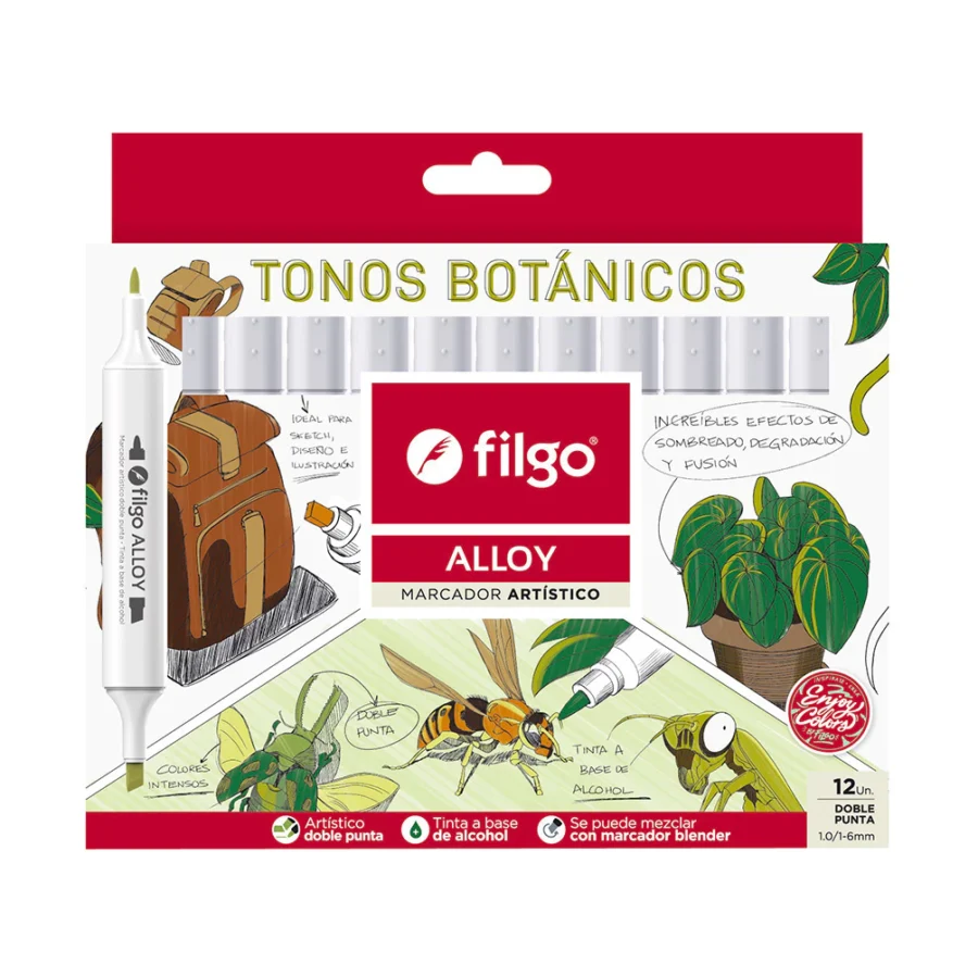 Marcadores Botánicos - Set x12 Filgo Alloy