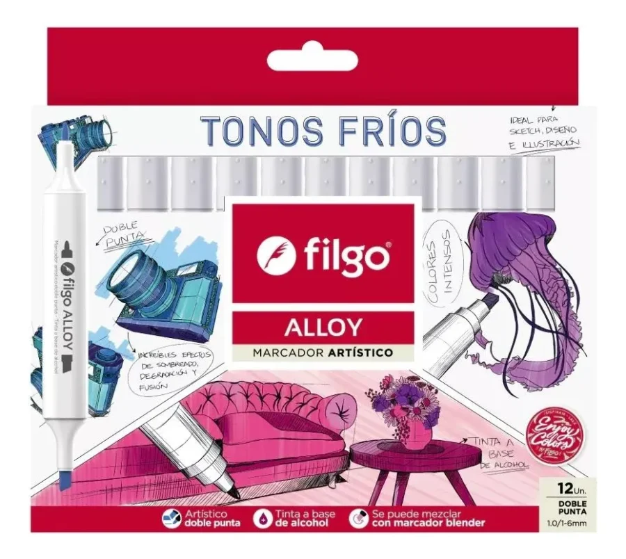Marcadores Fríos - Set x12 Filgo Alloy